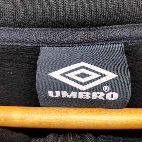 アンブロ UMBRO 23AW 別注 ワンポイント ロゴ刺繍 裏起毛 ハーフジップ スウェット メンズ JPN:L