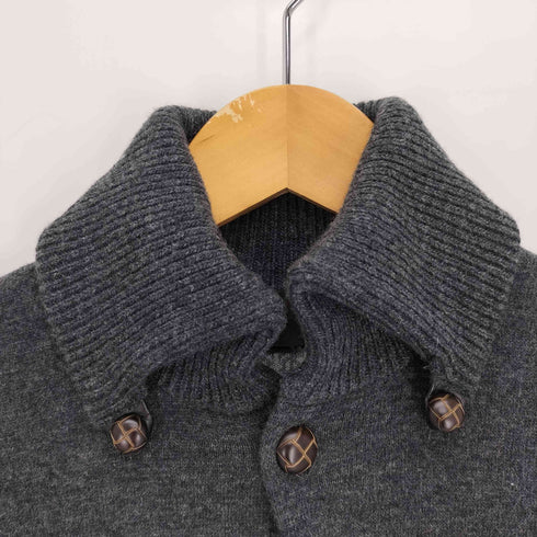 ユニバーサルランゲージ UNIVERSAL LANGUAGE 胡桃ボタン ウール ボタンダウン カーディガン メンズ import:L