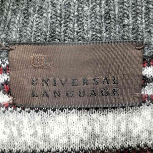 ユニバーサルランゲージ UNIVERSAL LANGUAGE 胡桃ボタン ウール ボタンダウン カーディガン メンズ import:L