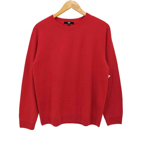 ユニクロ UNIQLO 22aw 3Dカシミヤクルーネックセーター レディース JPN:XL
