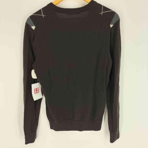 ラコステ LACOSTE 日本製 アーガイル ウール Vネック プルオーバー ニット セーター メンズ JPN:3