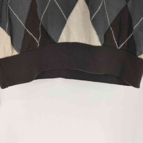 ラコステ LACOSTE 日本製 アーガイル ウール Vネック プルオーバー ニット セーター メンズ JPN:3