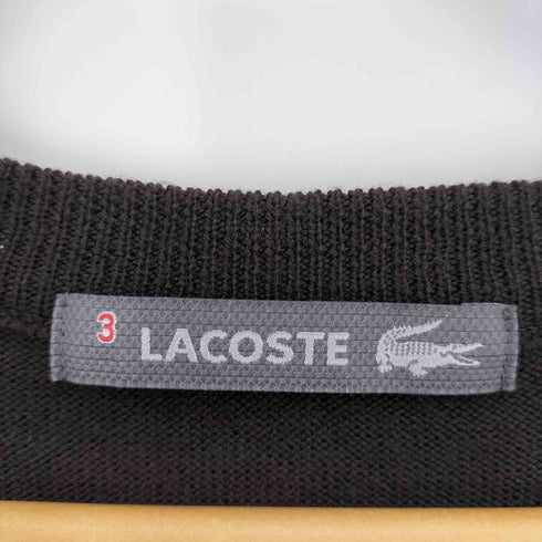 ラコステ LACOSTE 日本製 アーガイル ウール Vネック プルオーバー ニット セーター メンズ JPN:3