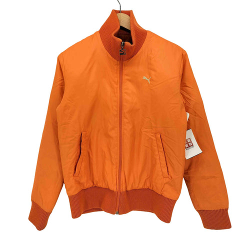 プーマ PUMA スタンドネック 背面ステッチデザイン ジップアップ パテッド ジャケット レディース import:L