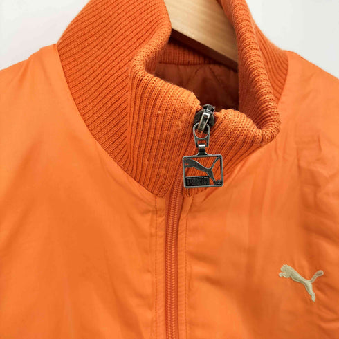 プーマ PUMA スタンドネック 背面ステッチデザイン ジップアップ パテッド ジャケット レディース import:L