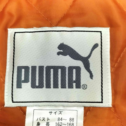 プーマ PUMA スタンドネック 背面ステッチデザイン ジップアップ パテッド ジャケット レディース import:L