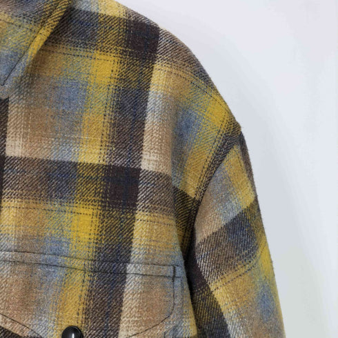 ペンドルトン PENDLETON 別注 CPO 裏ボア ジャケット グラデーションチェック メンズ FREE