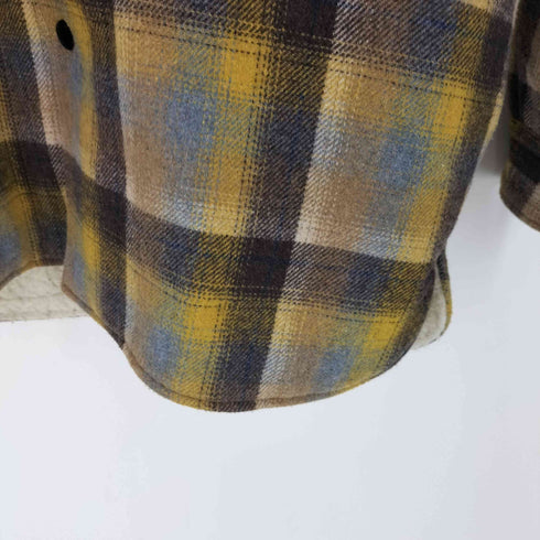 ペンドルトン PENDLETON 別注 CPO 裏ボア ジャケット グラデーションチェック メンズ FREE