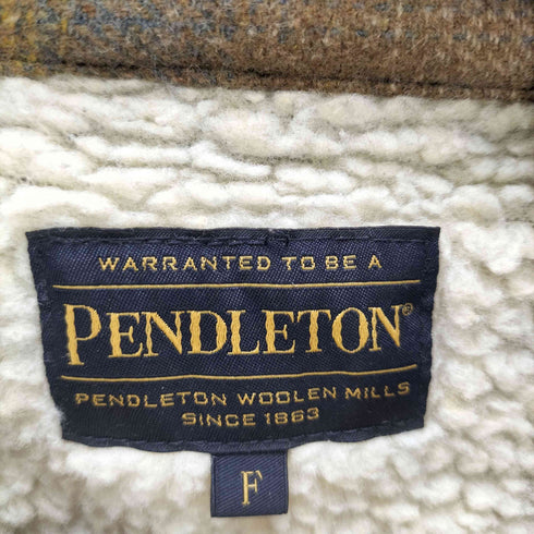 ペンドルトン PENDLETON 別注 CPO 裏ボア ジャケット グラデーションチェック メンズ FREE