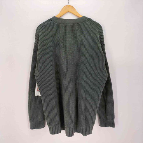 ギャップ Gap ワンポイント ロゴ 刺繍 リブ ニット カーディガン メンズ import:L