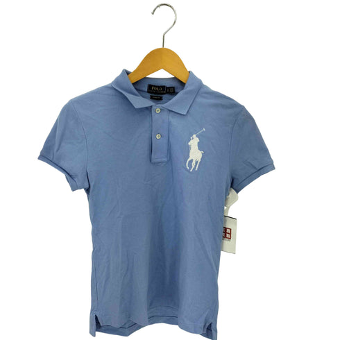 ポロラルフローレン POLO RALPH LAUREN SKINNY FIT ビッグポニー刺繍 半袖 鹿の子 ポロシャツ レディース import:S