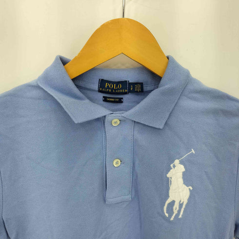 ポロラルフローレン POLO RALPH LAUREN SKINNY FIT ビッグポニー刺繍 半袖 鹿の子 ポロシャツ レディース import:S