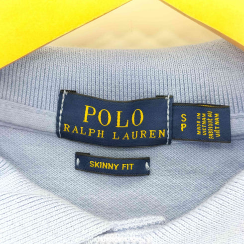 ポロラルフローレン POLO RALPH LAUREN SKINNY FIT ビッグポニー刺繍 半袖 鹿の子 ポロシャツ レディース import:S