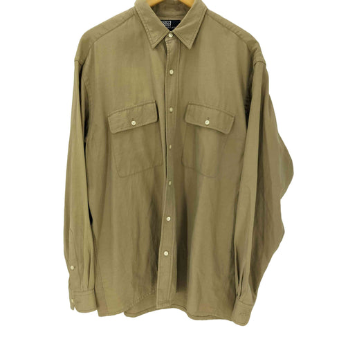 ポロバイラルフローレン Polo by RALPH LAUREN 90S BENFORD シルク コットン L/S シャツ メンズ import:M