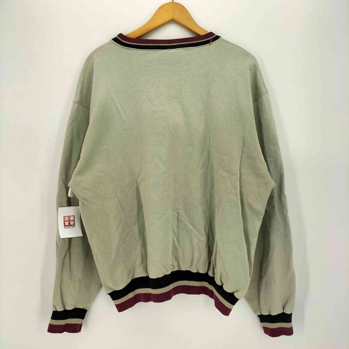 チャンピオン Champion 90-00S メキシコ製 リブ配色 裏起毛 ロゴ刺繍 スウェット メンズ import:XL