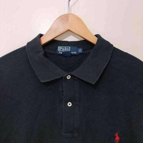 ポロバイラルフローレン Polo by RALPH LAUREN 90s ポニー刺繍 鹿の子 L/S ポロシャツ メンズ import:L