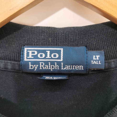 ポロバイラルフローレン Polo by RALPH LAUREN 90s ポニー刺繍 鹿の子 L/S ポロシャツ メンズ import:L