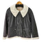 LA POMME petit 可愛いファーバッグ付き Leather Fur Jacket With Mini Bag エコレザーファーコート レディース import:S