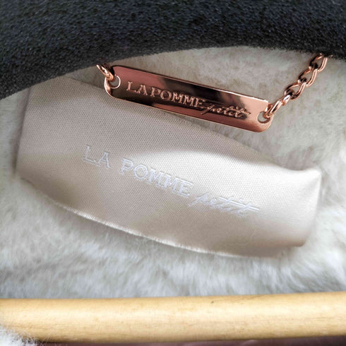LA POMME petit 可愛いファーバッグ付き Leather Fur Jacket With Mini Bag エコレザーファーコート レディース import:S