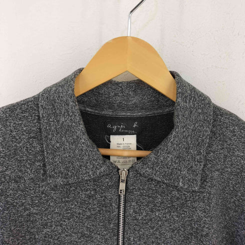 アニエスベーオム Agnes b.homme 90S フランス製 ジップアップ ニット ジャケット メンズ JPN:1