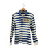 ポロジーンズカンパニーラルフローレン POLO JEANS COMPANY RALPH LAUREN 月桂樹ボタン ボーダーポロシャツ メンズ import:M