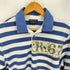 ポロジーンズカンパニーラルフローレン POLO JEANS COMPANY RALPH LAUREN 月桂樹ボタン ボーダーポロシャツ メンズ import:M