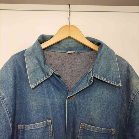 80-90s vintage 裏地ブランケット デニム カバーオール メンズ import:XL