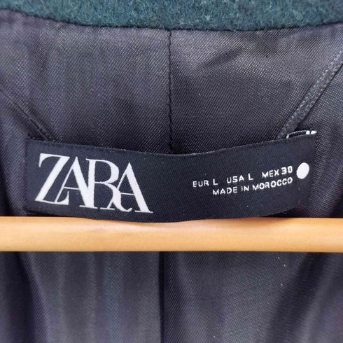 ザラ ZARA ショールカラー ウールロングコート レディース JPN:L
