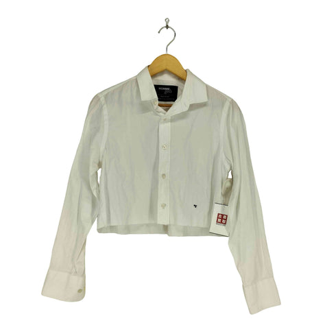 homme girls クロップド丈 開襟 L/S シャツ import レディース M