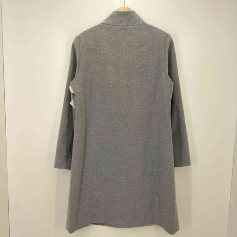 conpiacere カシミヤ混 ウール ノーカラーロングコート レディース LL