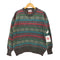 TIP TOP TAILORS 90S 総柄 アクリル ウール プルオーバー ニット メンズ import:L