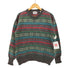 TIP TOP TAILORS 90S 総柄 アクリル ウール プルオーバー ニット メンズ import:L