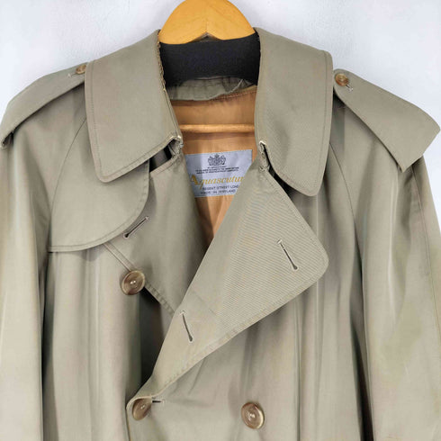 アクアスキュータム AQUASCUTUM 80s トレンチコート メンズ