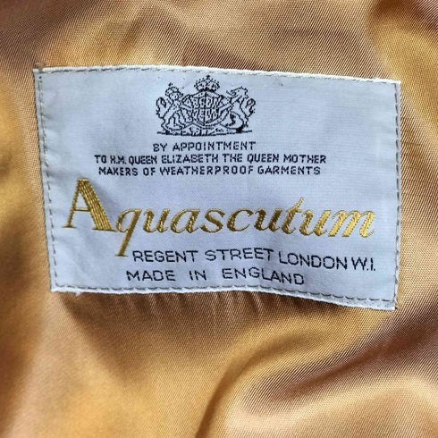 アクアスキュータム AQUASCUTUM 80s トレンチコート メンズ