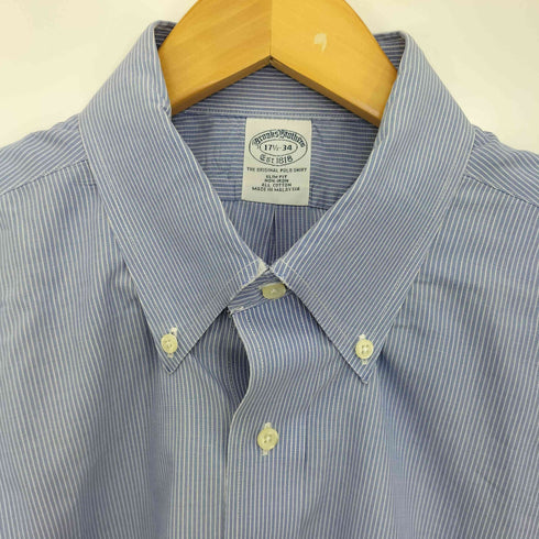 ブルックスブラザーズ BROOKS BROTHERS SLIM FIT ストライプ BDシャツ メンズ 17 1/2-34