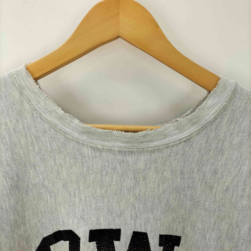 チャンピオン Champion 90S USA製 刺繍タグ REVERSE WEAVE リバースウィーブ IOWA 80 2段 アーチロゴ プリント スウェット 霜降り メンズ import:XL