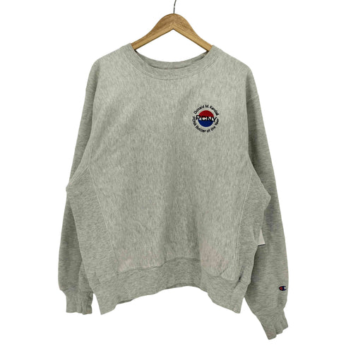 チャンピオン Champion 00S PREMIUM REVERSE WEAVE リバース ウィーブ 企業 ロゴ 刺繍 クルーネック スウェット メンズ import:M