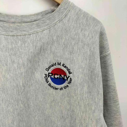 チャンピオン Champion 00S PREMIUM REVERSE WEAVE リバース ウィーブ 企業 ロゴ 刺繍 クルーネック スウェット メンズ import:M