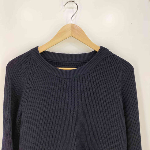 エルメネジルドゼニア Ermenegildo Zegna イタリア製 畦編み ウールニット メンズ import:XL