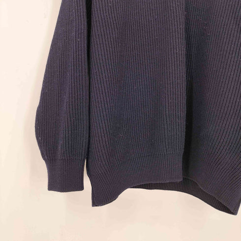 エルメネジルドゼニア Ermenegildo Zegna イタリア製 畦編み ウールニット メンズ import:XL