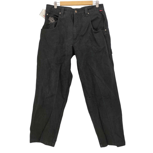 フブ FUBU ワイド ペインター ブラック デニム メンズ W36 L34