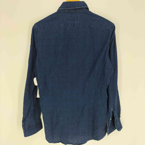 オリアン ORIAN イタリア製 SLIM FIT リネン コットン L/S シャツ メンズ 40/15 3/4