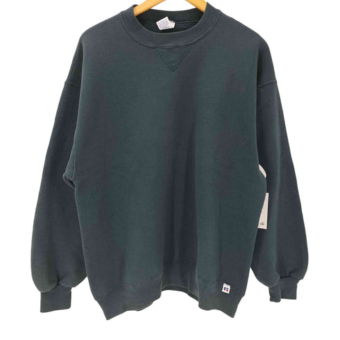 ラッセルアスレチック RUSSELL ATHLETIC 90S USA製 前ガゼット 裏起毛 ブランク スウェット メンズ import:L