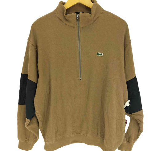 ラコステ LACOSTE 別注 HALF ZIP PULLOVER 鹿の子 ハーフジップ プルオーバー メンズ FR3 USA S