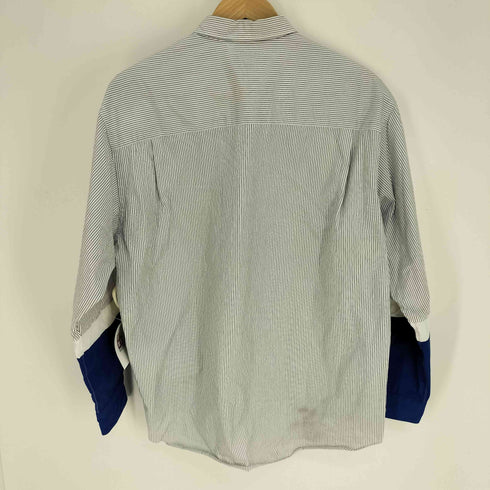 コムデギャルソンオム COMME des GARCONS HOMME AD2023 24SS 切替 L/S ストライプ シャツ メンズ JPN:S
