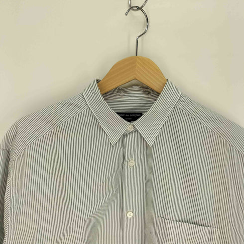 コムデギャルソンオム COMME des GARCONS HOMME AD2023 24SS 切替 L/S ストライプ シャツ メンズ JPN:S