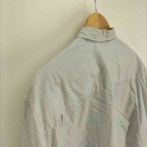 コムデギャルソンオム COMME des GARCONS HOMME AD2023 24SS 切替 L/S ストライプ シャツ メンズ JPN:S