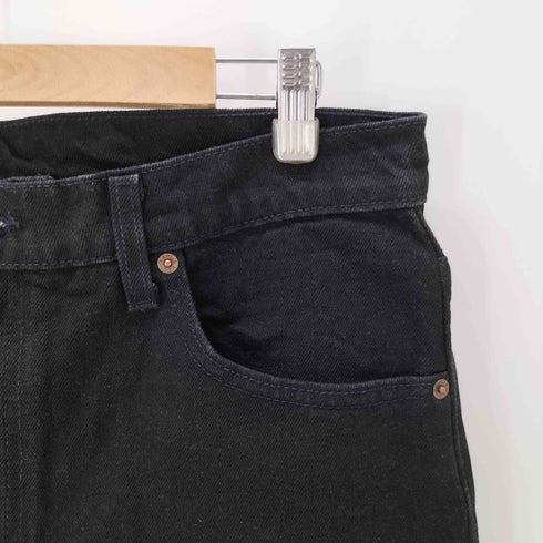 リーバイス Levis 90S USA製 ボタン裏 553 刻印 SLIM FIT TAPERED LEG 512 スリム テーパード スーパーブラック デニム パンツ デットストック 1995年製 メンズ W:336 L:30