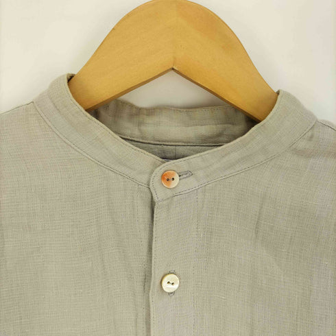マーティーアンドサンズ MAATEE&SONS 23SS PULL OVER SHIRTS リネン プルオーバー シャツ メンズ JPN:2