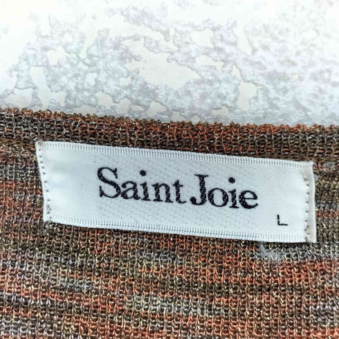 Saint Joie アクリルレーヨン ラメデザインカーディガン レディース JPN:L
